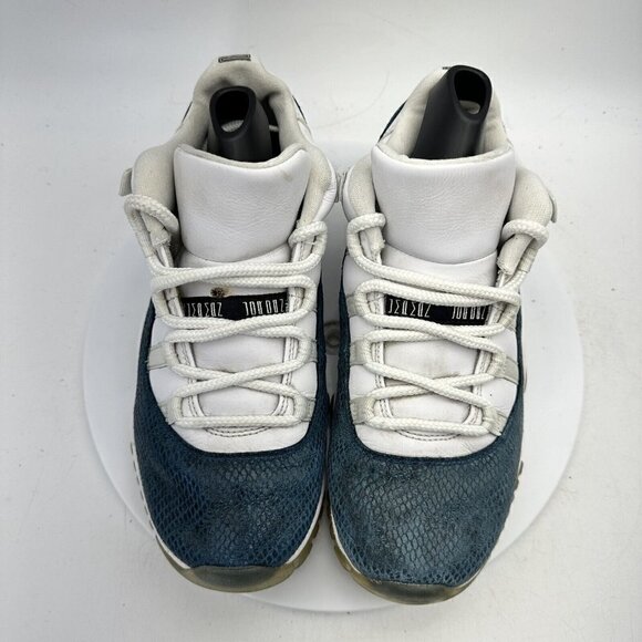 Nike Air Jordan 11 XI Retro Low Men Size 8 Shoes Snakeskin Navy CD6846-102 - Picture 5 of 13